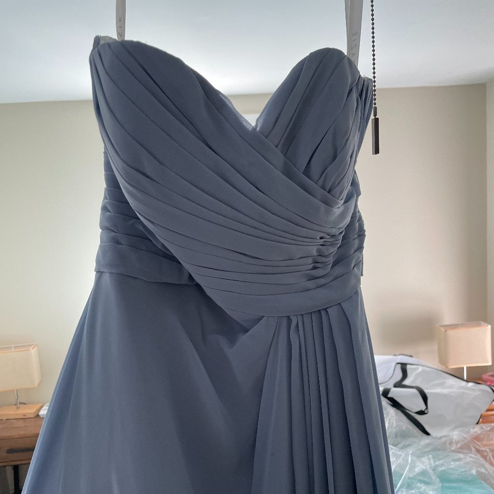 Azazie Yazmin sweetheart strapless bridesmaid gown